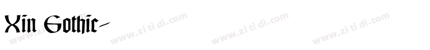 Xin Gothic字体转换